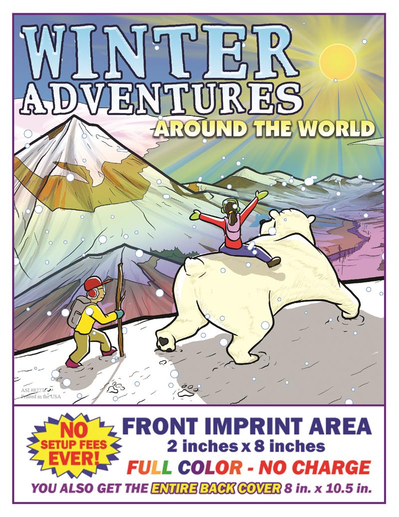 Winter Adventures Around the World Imprint Coloring Book