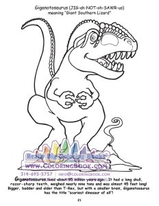 Giganotosaurus Coloring