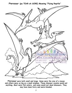 Flying Reptiles Coloring