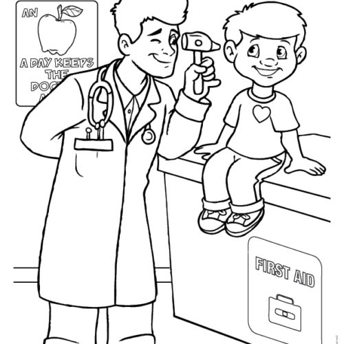 Doctors Office Imprint Coloring Book