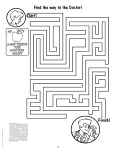 Doctors Office Maze Activity Page