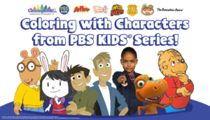 Coloring Books Featuring Characters from PBS KIDS® Shows.