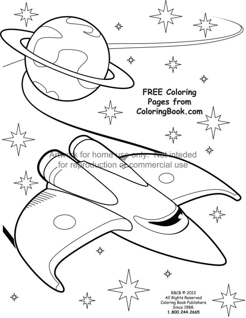 Space Coloring Page - Really Big Coloring Books®