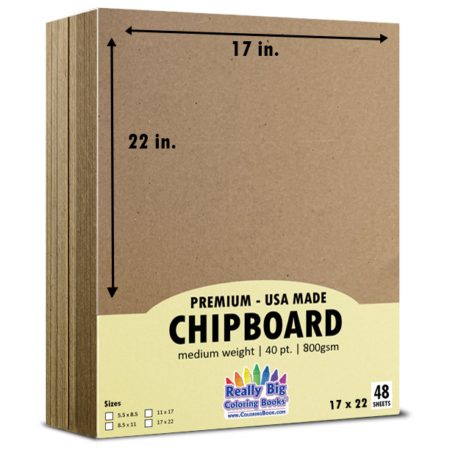 17x22 Chipboard 48 Sheets