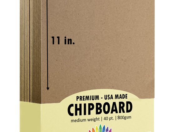 8.5x11 Chipboard 48 Sheets