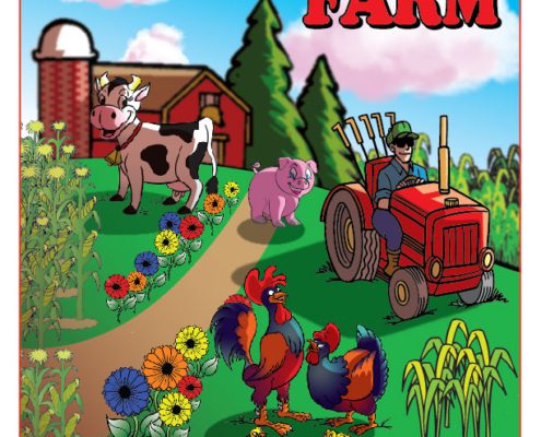 Food and Fun on the Farm Coloring Book
