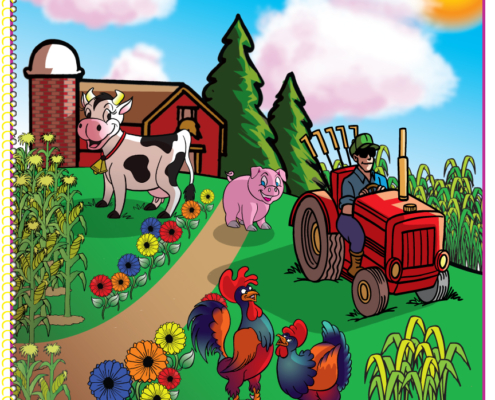 Food and Fun on the Farm Really Big Coloring Book
