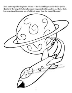Outer Space Coloring Page 3