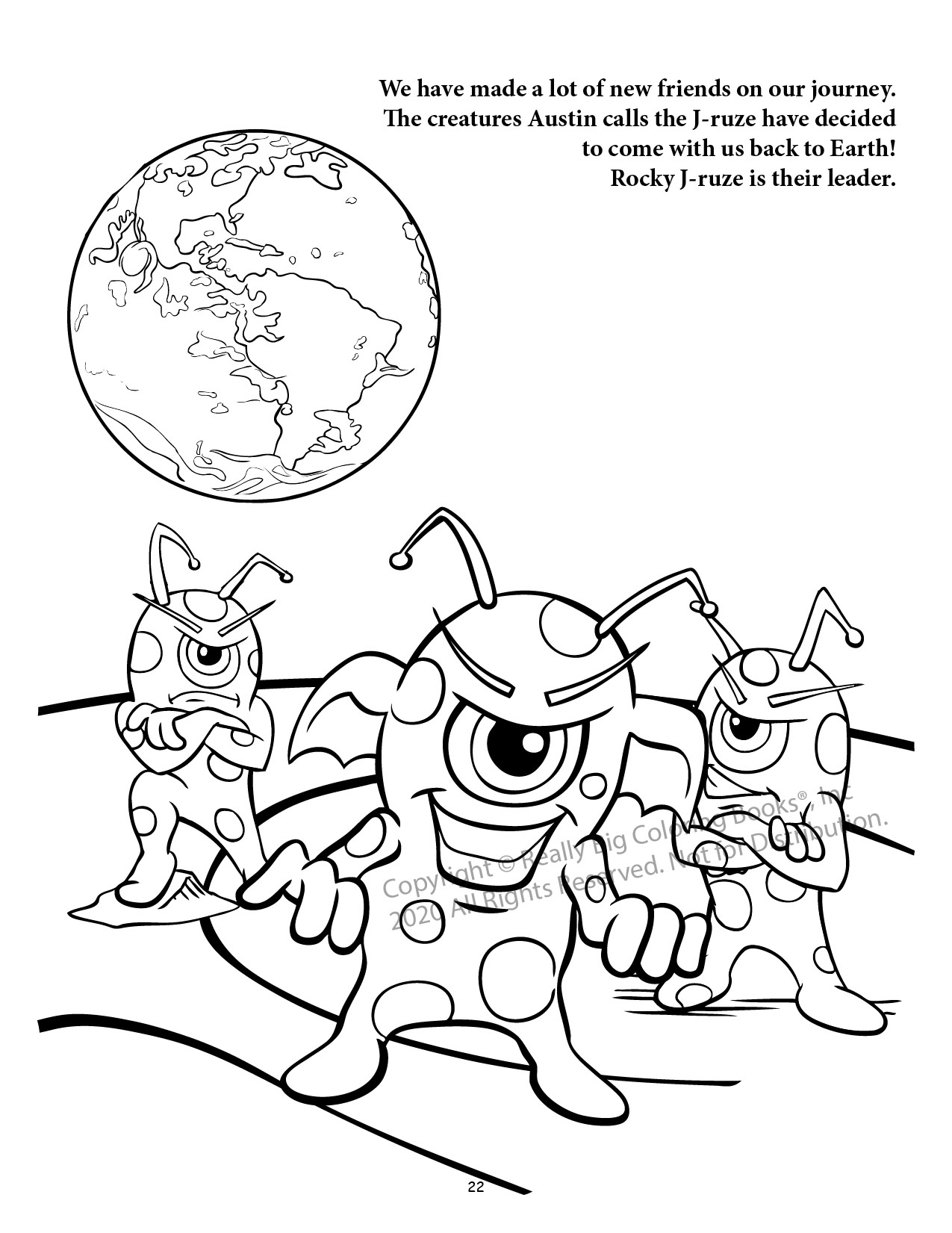 Outer Space Coloring Page 4