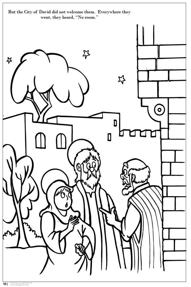 Story of Christmas Coloring Page 10