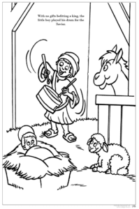 Story of Christmas Coloring Page 15