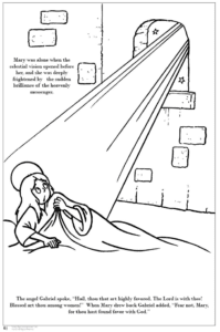 Story of Christmas Coloring Page 6