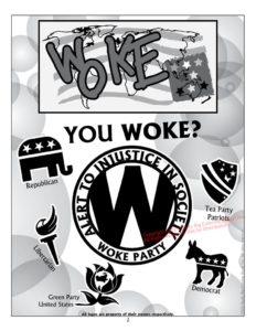 The WOKE Flag Coloring Page