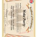 WOKE Party Certificate