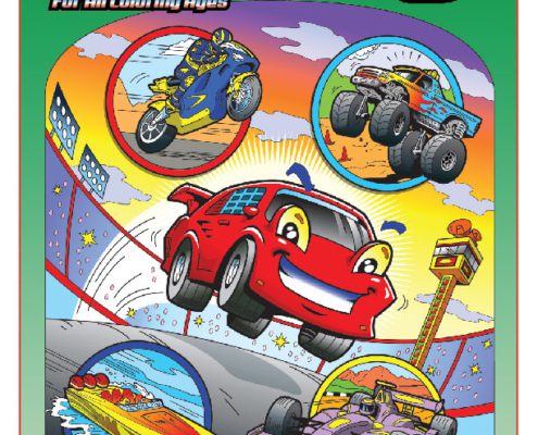 Racing Coloring Book Cover