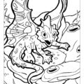 Dragon coloring and activity book