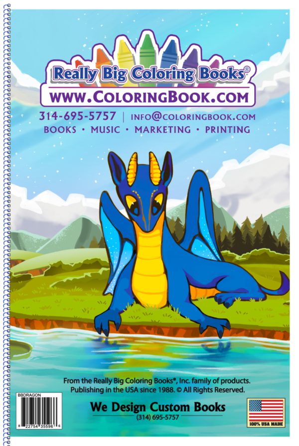 Dragons Coloring Book 12 x 18