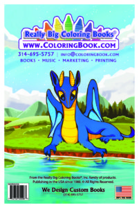 ColoringBook.com Big Dragon Coloring and activityi Book back cover