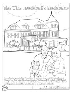The Vice Presidents Residence Coloring Page