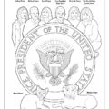 The Second Family of the United States Coloring Page