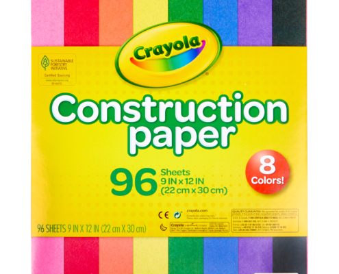 Crayola 96 Sheet Multi-Colored Construction Paper