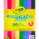 Crayola 96 Sheet Multi-Colored Construction Paper