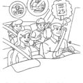 Car Safety Coloring Page Child Safety Coloring Book