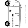Ambulance Coloring Page Lights N Siren Coloring Book