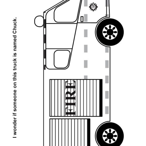 Lights N Sirens Coloring Book 12 x 18