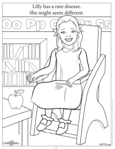Lily Coloring Page We Are All Rare Coloring and Activity Book