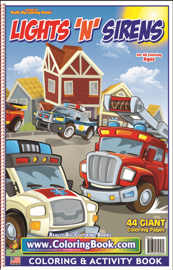 Lights N Sirens Really Big Coloring Book