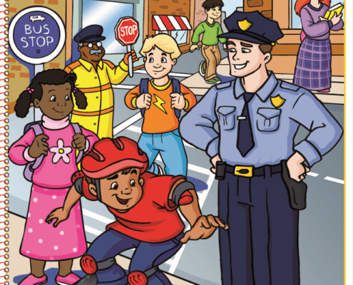 Child Safety Really Big Coloring Book