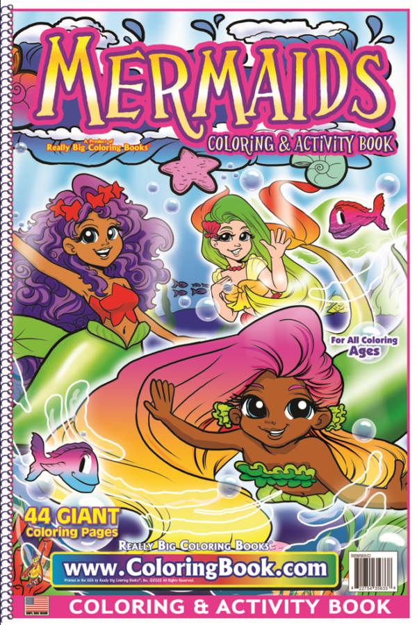 Mermaids Really Big Coloring Book