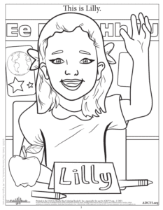 This is Lily Coloring Page We Are All Rare Coloring and Activity Book