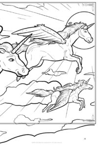 Unicorns Coloring Page Unicorns Really Big Coloring Book