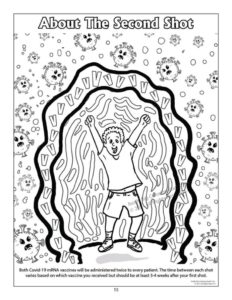 About the Second Shot Vaccination Coloring Page