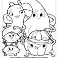 Veggie Strong Squash Coloring Page