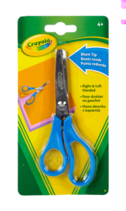Crayola scissors help kids safely cut paper and lightweight cloth. Crayola scissors cut smoothly and are easy to handle.