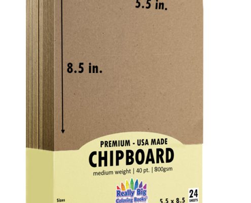 24 Sheet Chipboard 5.5 x 8.5