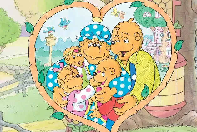 Based on the popular children’s book series, The Berenstain Bears coloring book features Mama and Papa Bear as they raise their two cubs and later in the series a puppy named Little Lady, in the beautiful countryside community of Bear Country.