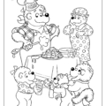 The Berenstain Bears Baking Cookies Coloring Page