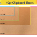 Chipboard Sheets - 40 point