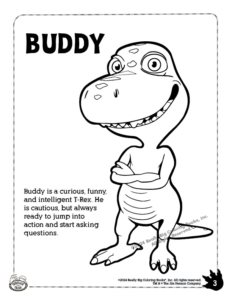Dinosaur Train Coloring Page: Buddy