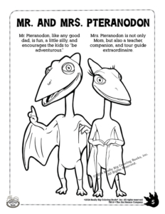 Dinosaur Train Coloring Page: Mr and Mrs Pteranodon