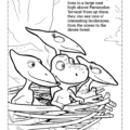 Dinosaur Train Coloring Page: The Pteranodon Family