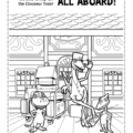 Dinosaur Train Coloring Page: All Aboard the Dinosaur Train