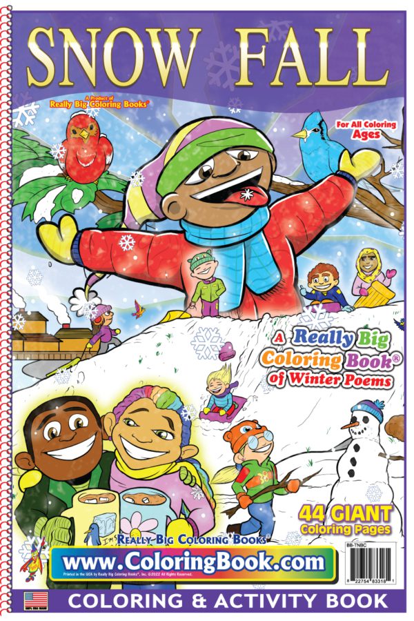 Snow Fall Really Big Coloring Book 12 x 18