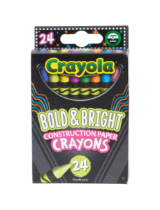 Crayola Bold & Bright Construction Paper Crayons