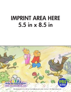 Berenstain Bears Imprint Coloring Book Back Cover Imprint Area
