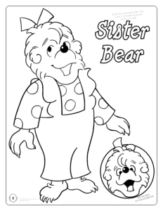 Sister Bear Coloring page Berenstain Bears Imprint Coloring Book